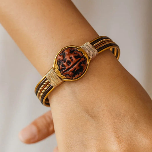 Pure Copper Rudraksha Bracelet