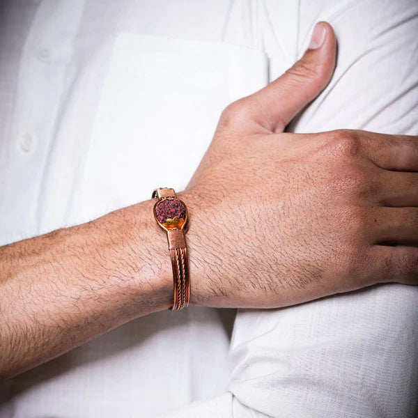 Pure Copper Rudraksha Bracelet