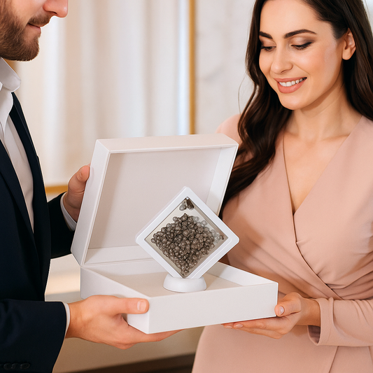 Natural Crushed Pyrite Gemstone With Stand