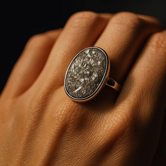 NATURAL RAW PYRITE RING