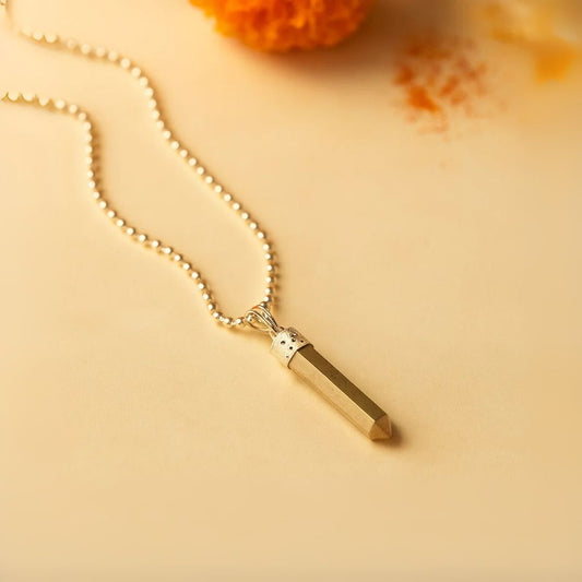 Pyrite Pencil Pendant