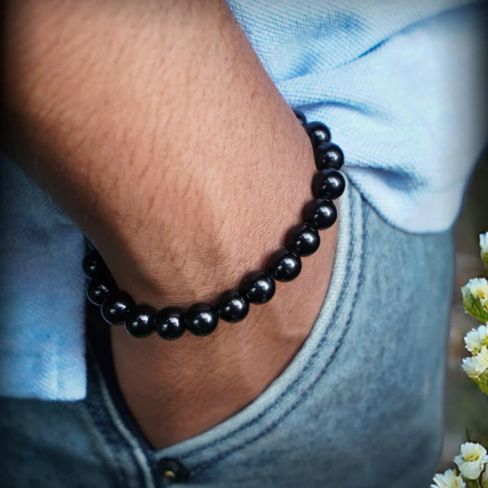 Black Obsidian Crystal Bracelet