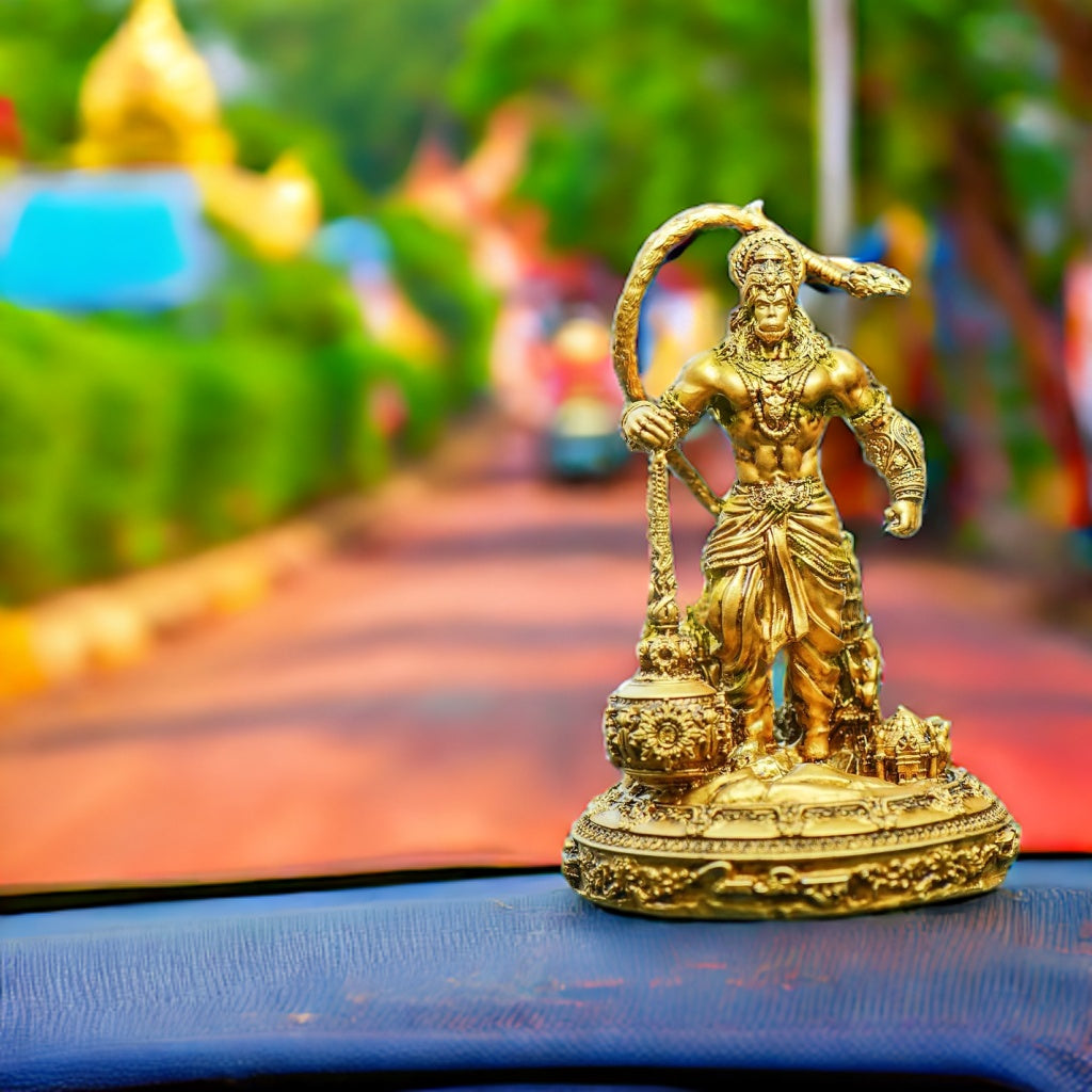 Hanuman Ji Lanka Dahan Car Dashboard Murti