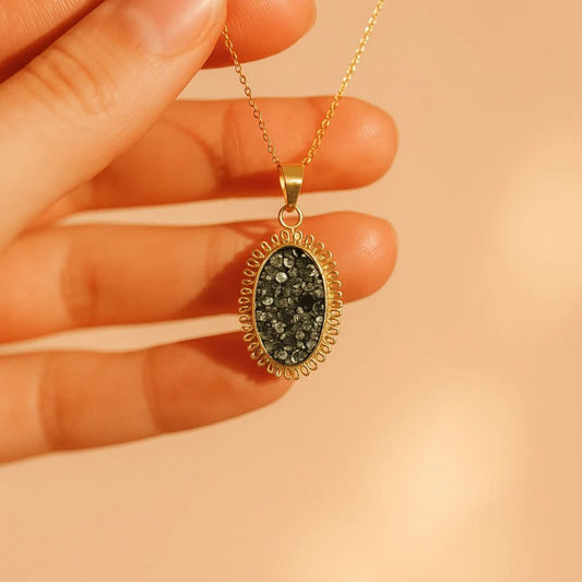 Raw Pyrite Pendant(GOLD)