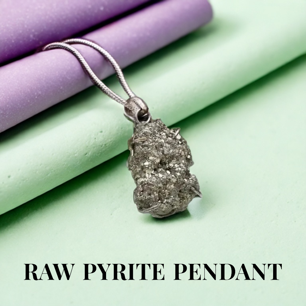 RAW PYRITE PENDANT