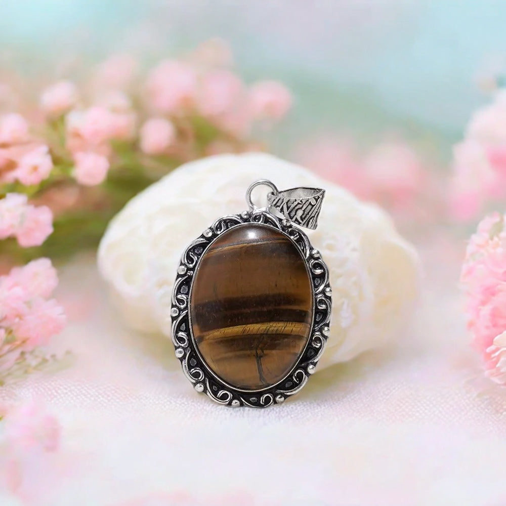 Tiger Eye Pendant (without chain)