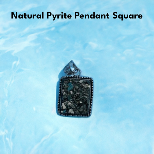 Natural Pyrite Pendant Square Shape
