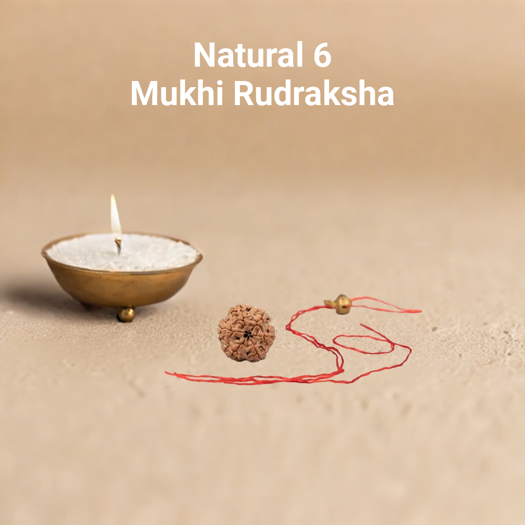 Natural 6 Mukhi Rudraksha (Nepali)