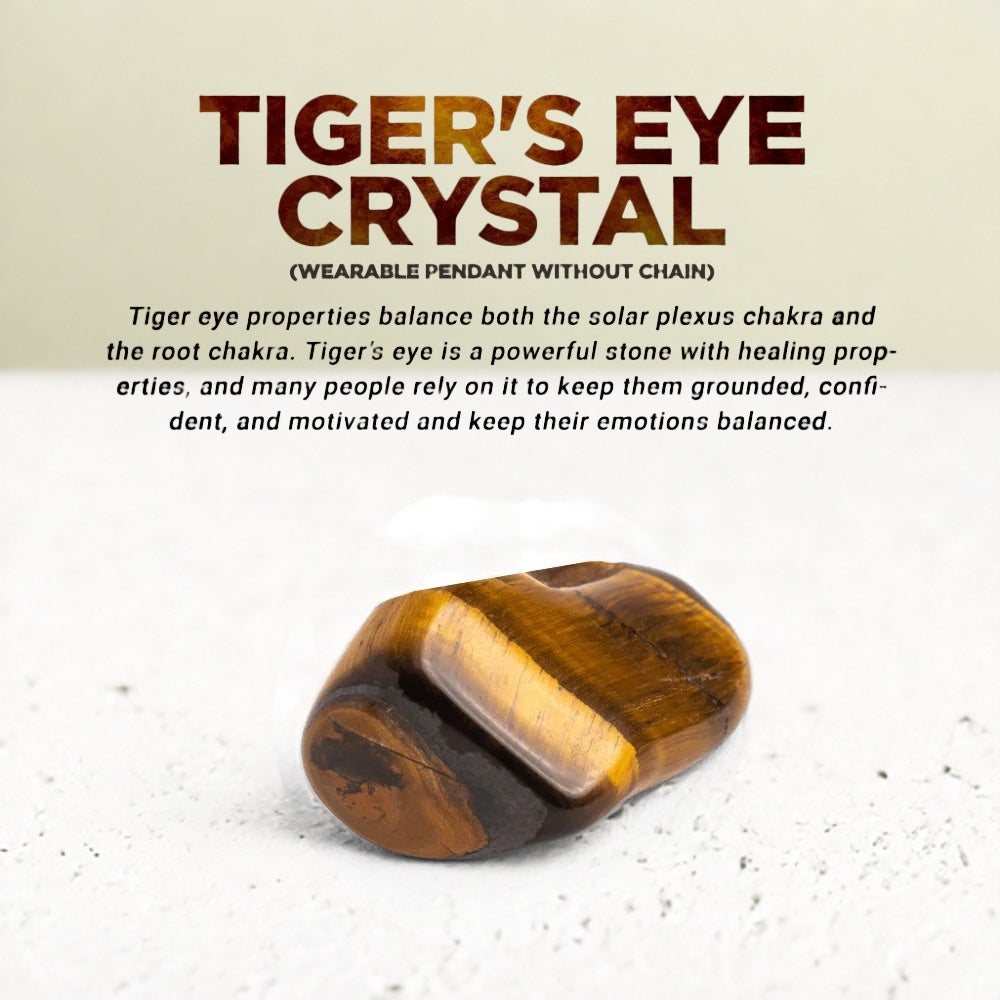 Tiger's eye crystal Pendant (without chain)