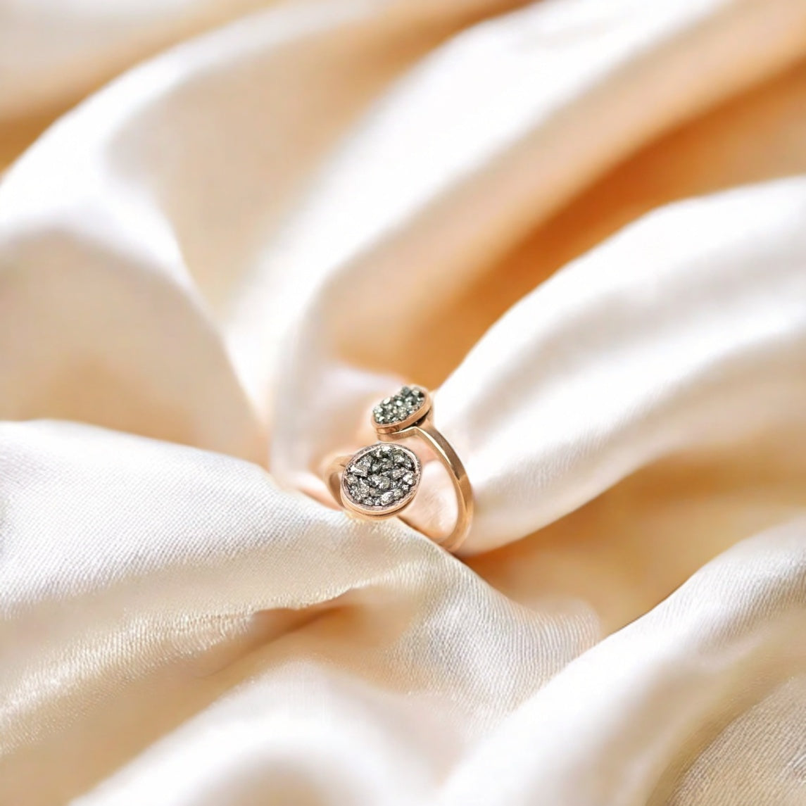 Pyrite Ring for Attracting Money(Circle Shape)