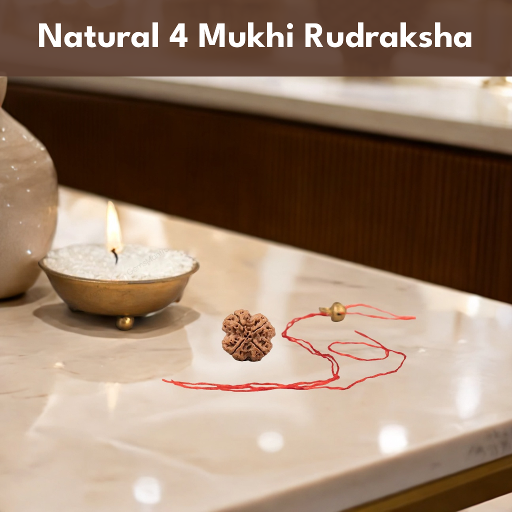 Natural 4 Mukhi Rudraksha (Nepali)
