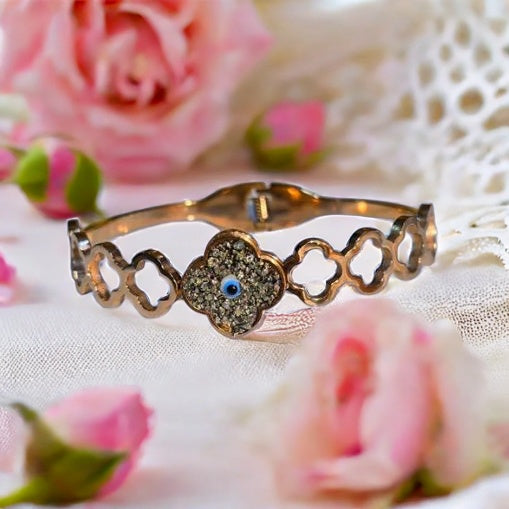 Evil Eye Pyrite Bracelet