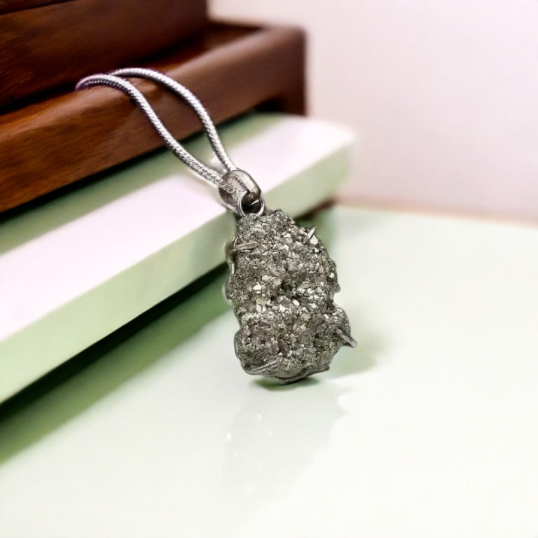 RAW PYRITE PENDANT