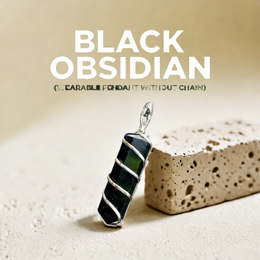 Black Obsidian Pendant (without chain)