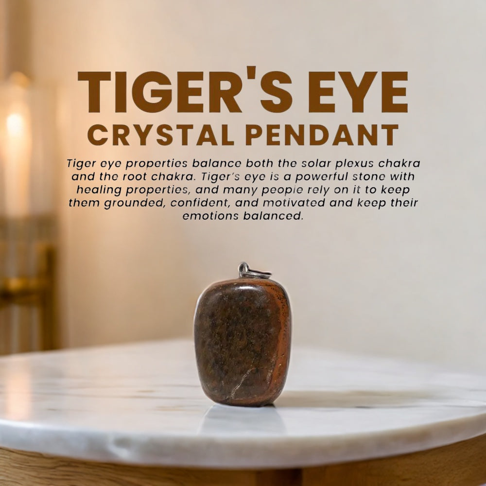 Tiger's eye crystal Pendant (without chain)