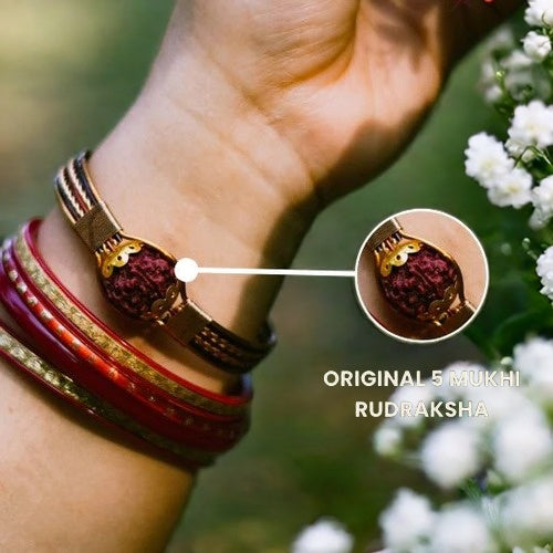 Pure Copper Rudraksha Bracelet