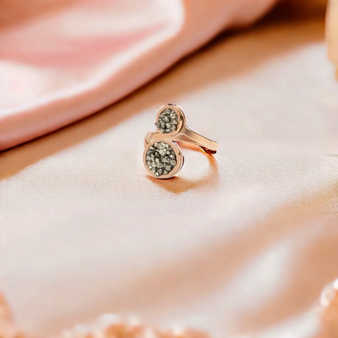 Pyrite Oval Ring Attract Money