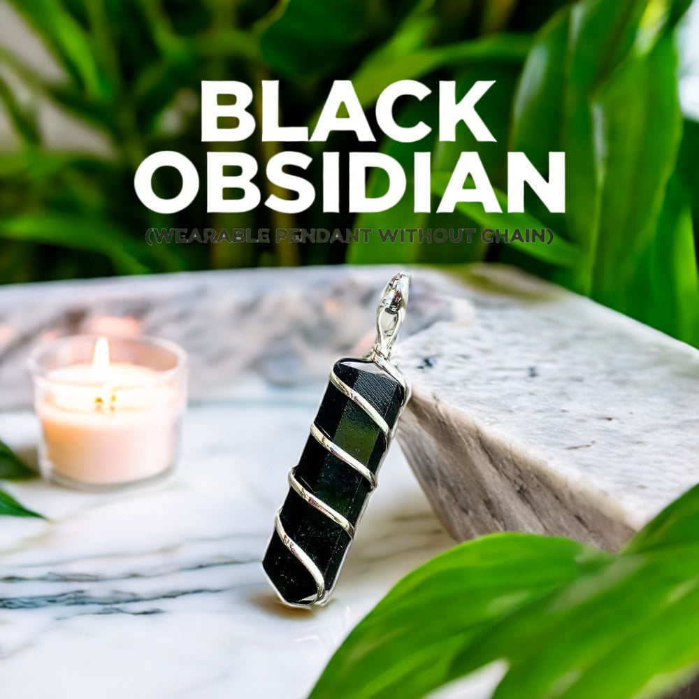 Black Obsidian Pendant (without chain)