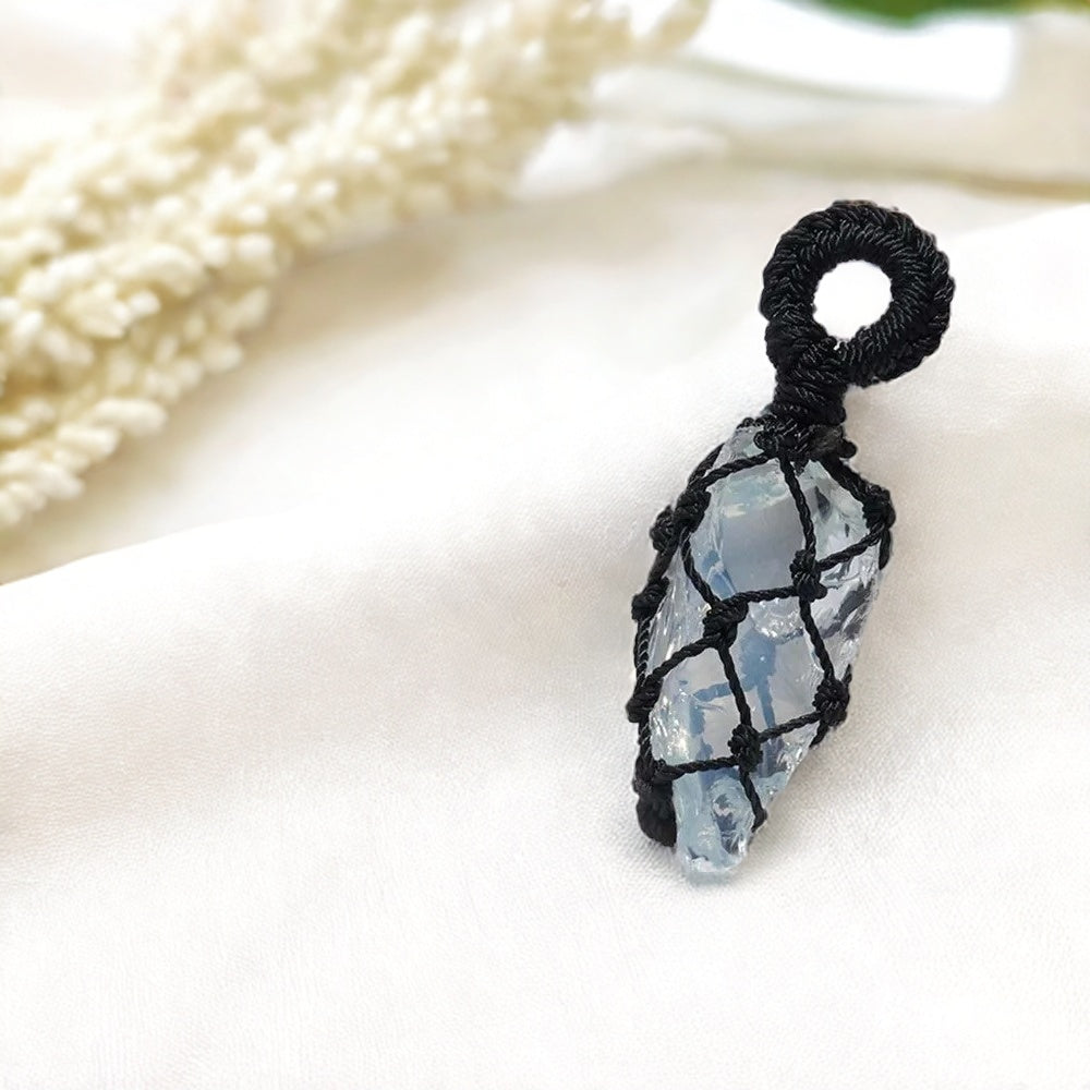 Opalite Mesh Weave Crystal Pendant (Chain not included)