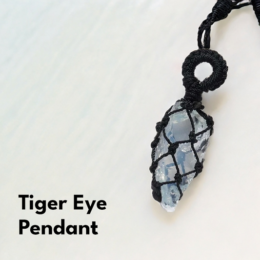 Opalite Mesh Weave Crystal Pendant (Chain not included)