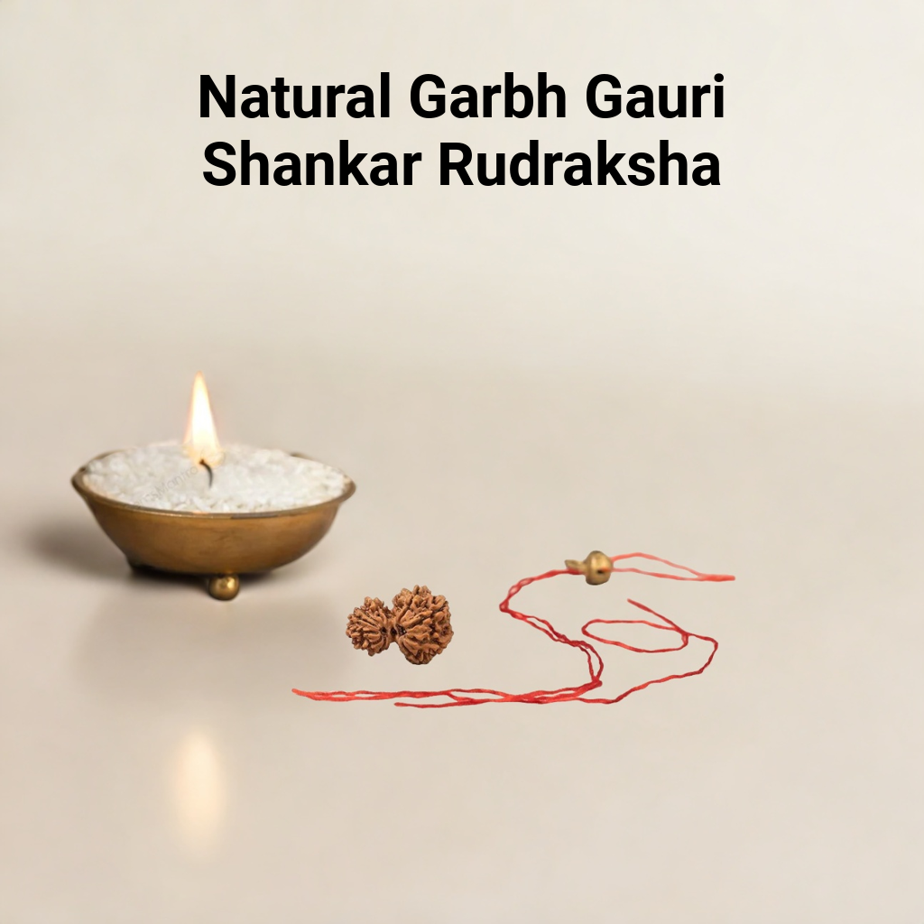 Natural Garbh Gauri Shankar Rudraksha