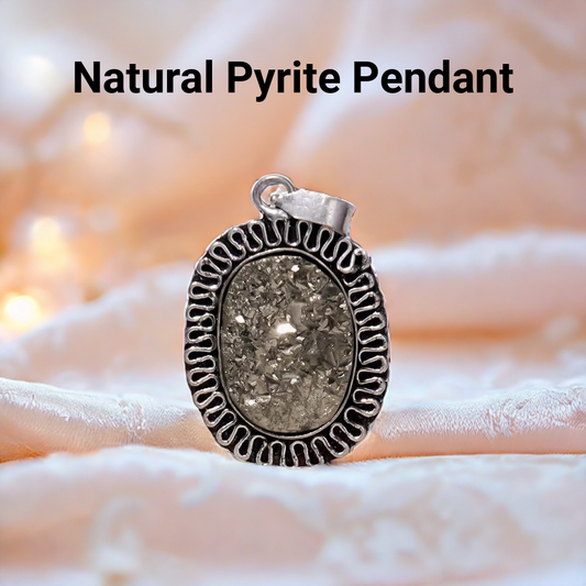 Natural Pyrite Pendant (Without Chain)