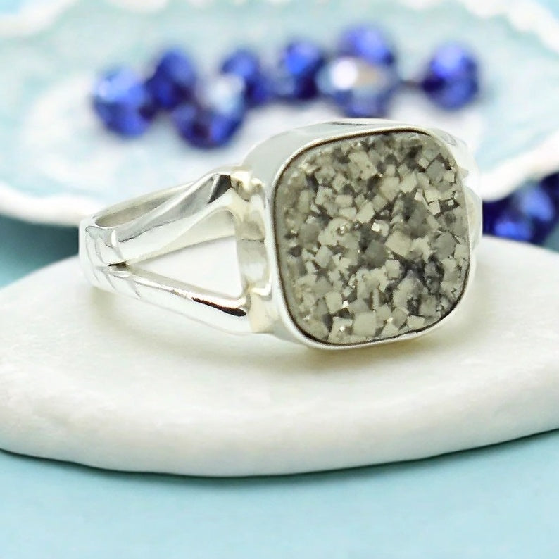 Pyrite Natural Adjustable Ring L3