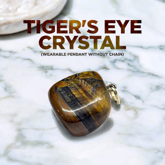 Tiger's eye crystal Pendant (without chain)