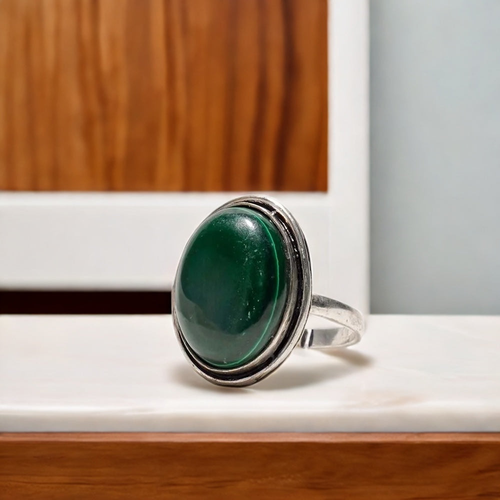 Green Malachite Ring