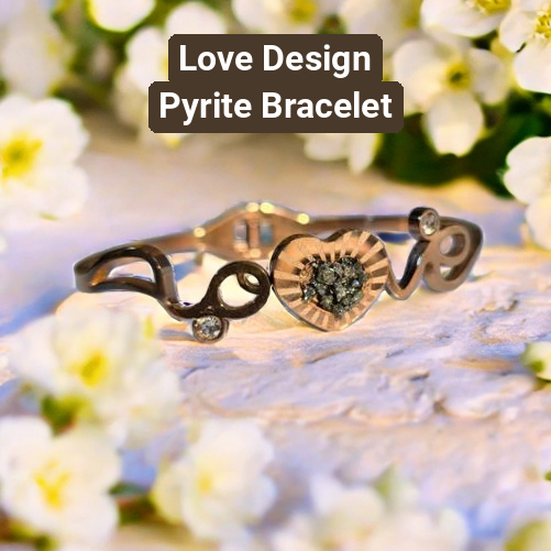 Love Design Pyrite Bracelet For Attract Money