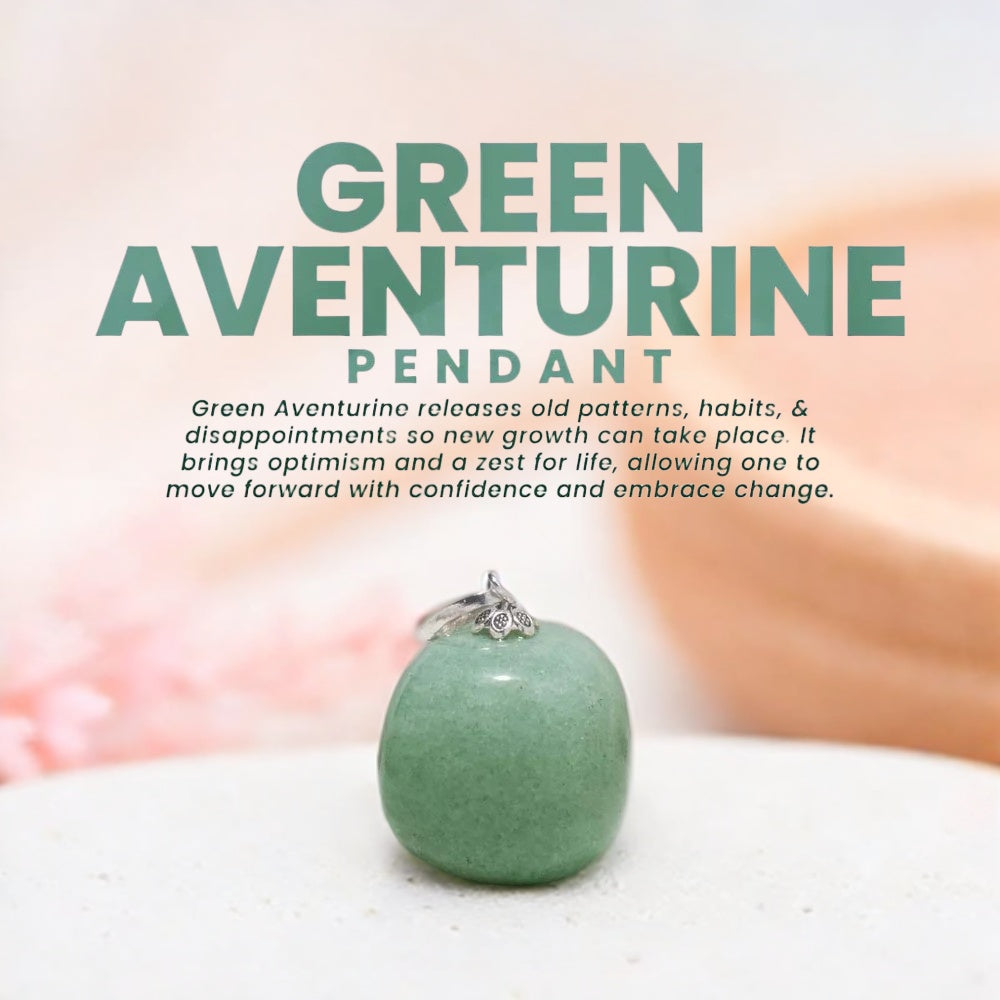 Green Aventurine Pendant (Without Chain)