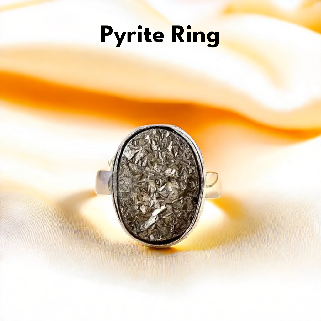 NATURAL RAW PYRITE RING