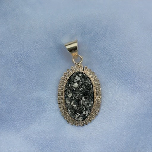 Raw Pyrite Pendant(GOLD)