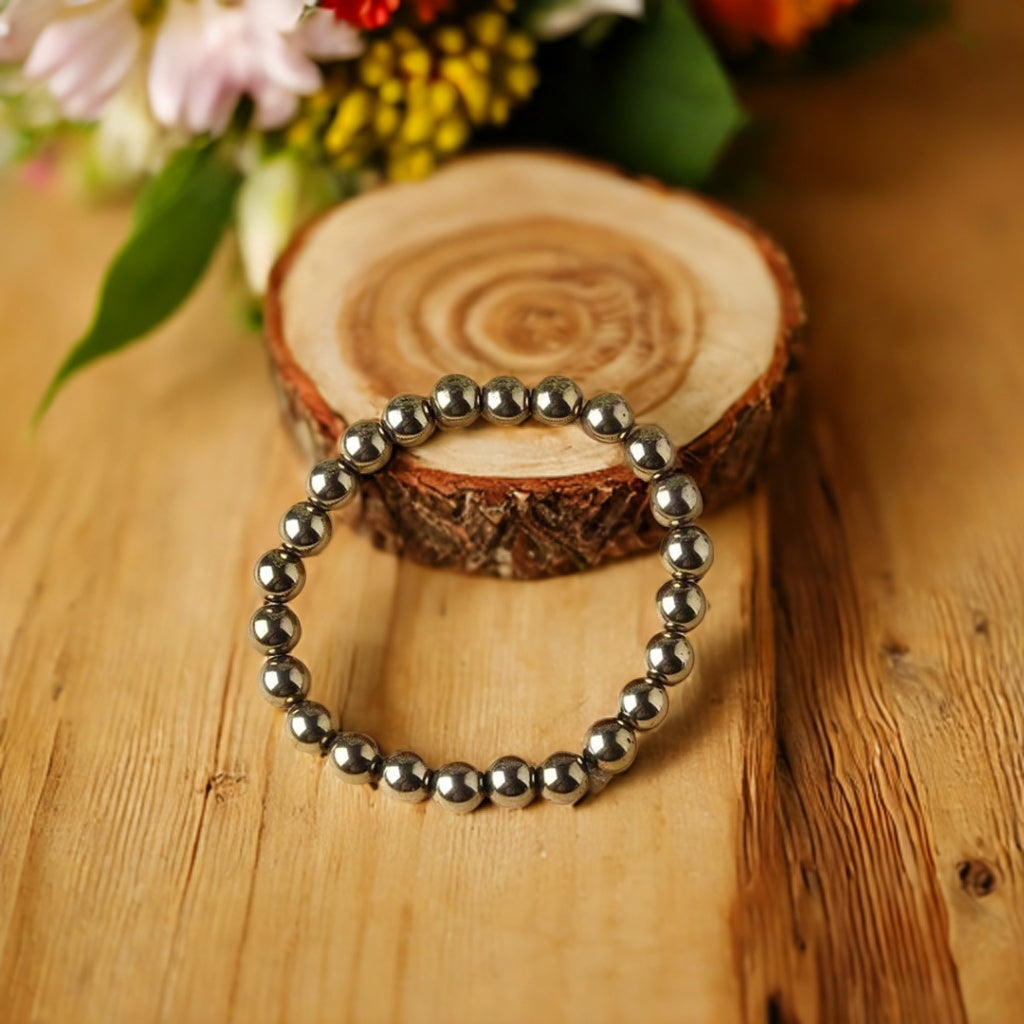 Golden Pyrite Bracelet for Money Attraction