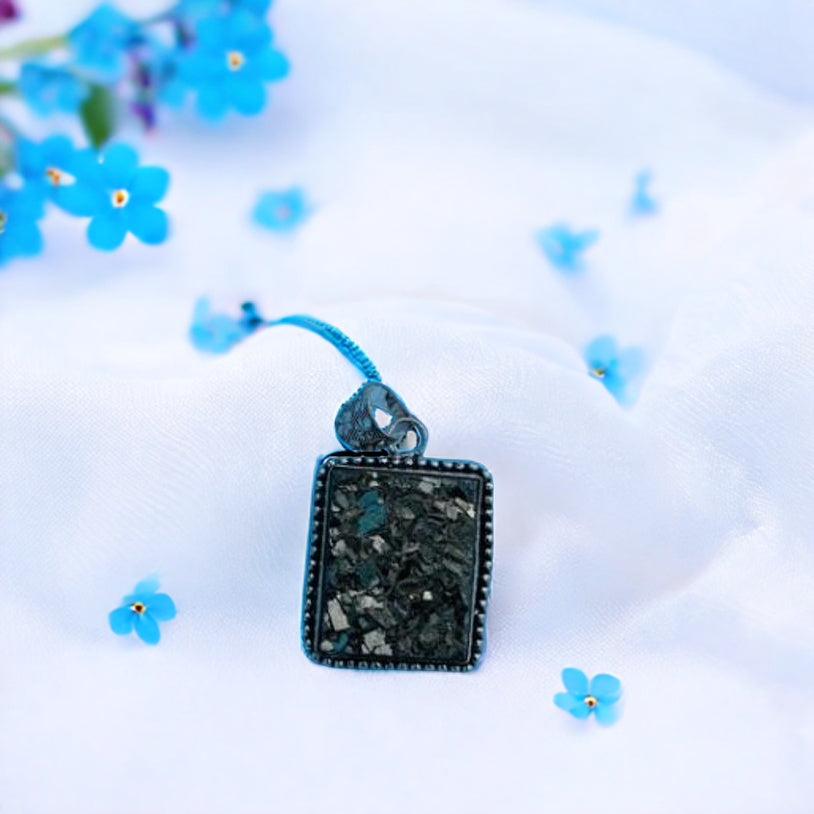Natural Pyrite Pendant Square Shape