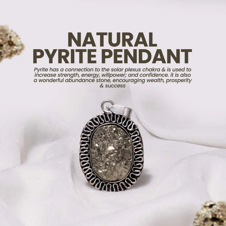 Natural Pyrite Pendant (Without Chain)