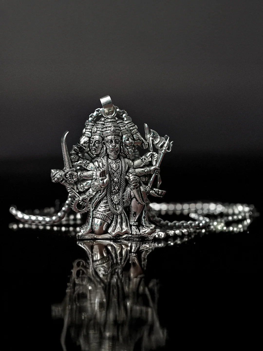 Panchamukhi Hanuman Pendant With Chain