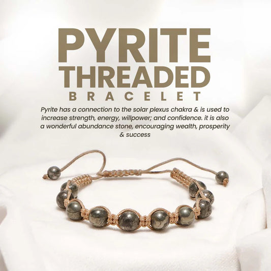 Pyrite Threaded Bracelet