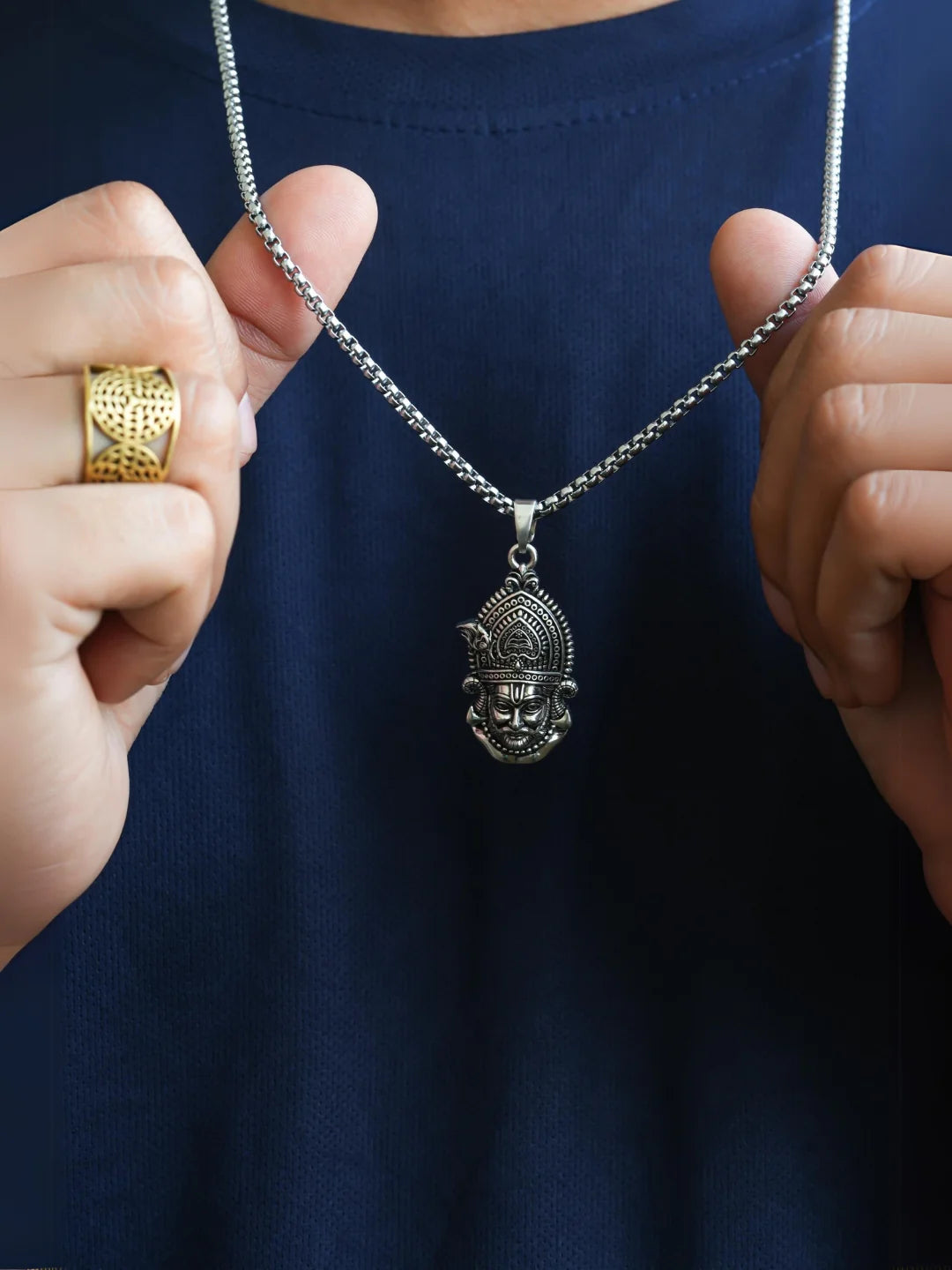 Khatu Shyam Maharaj Pendant with Chain