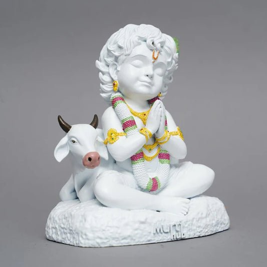 Baal Krishna with Cow