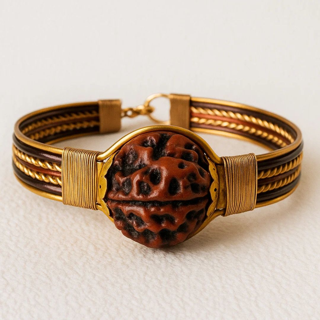 Pure Copper Rudraksha Bracelet