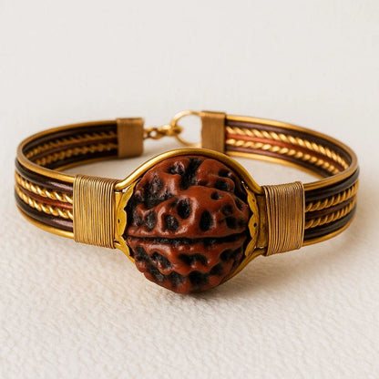 Pure Copper Rudraksha Bracelet