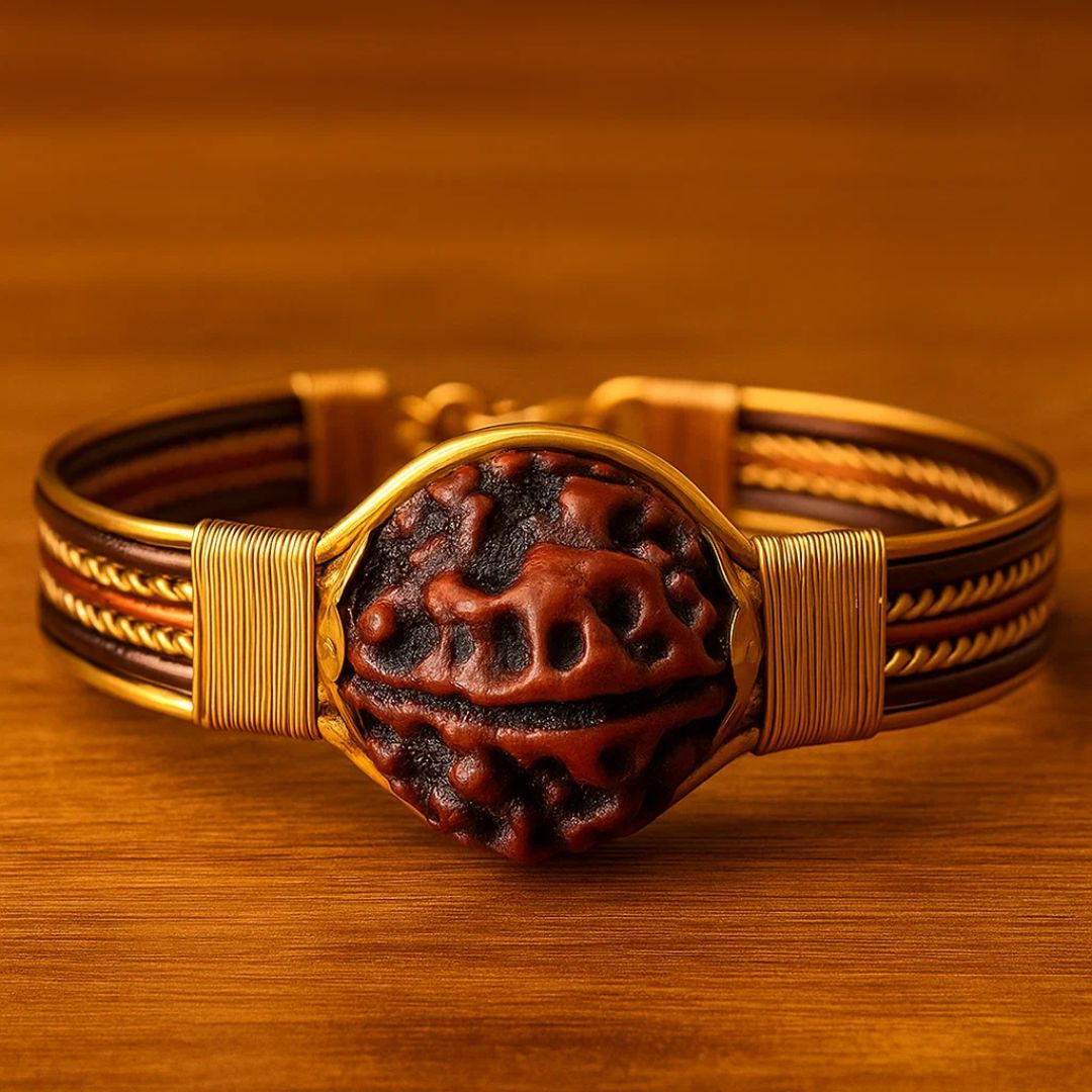 Pure Copper Rudraksha Bracelet