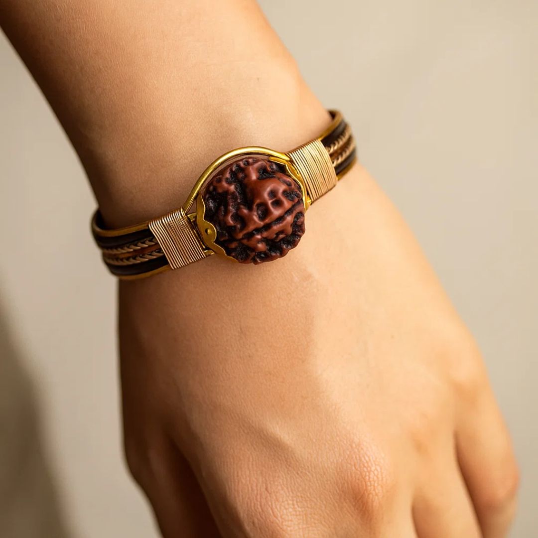 Pure Copper Rudraksha Bracelet
