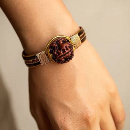 Pure Copper Rudraksha Bracelet