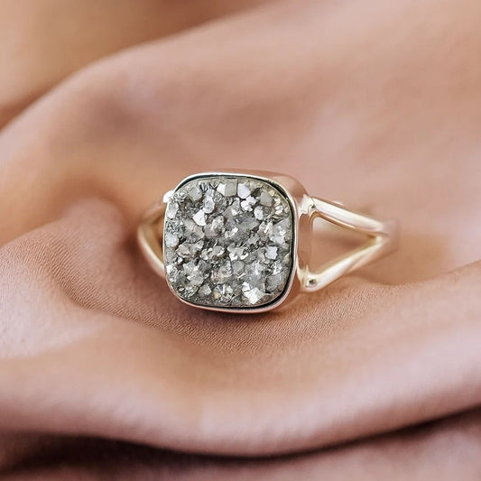 Pyrite Natural Adjustable Ring L3