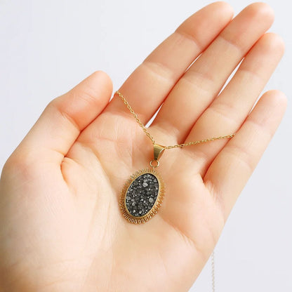Raw Pyrite Pendant(GOLD)