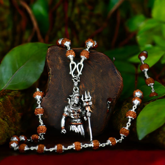 Rudraksha Shivji Pendant With Chain