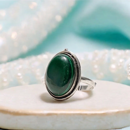 Green Malachite Ring