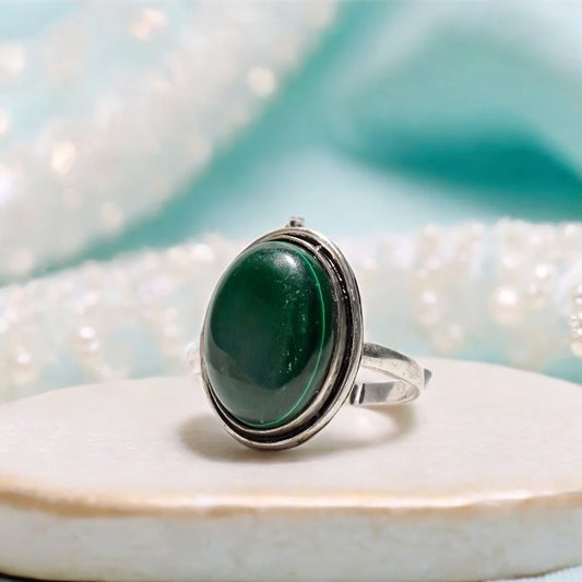 Green Malachite Ring